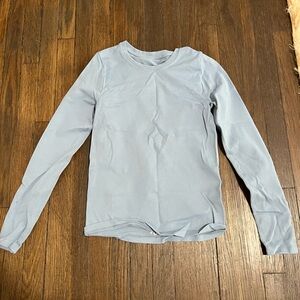 Light Blue Long Sleeve Women's Top